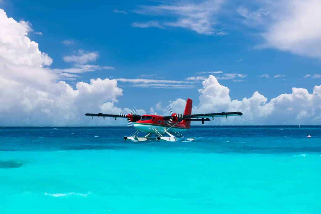 Aereo pirivato in partenza per le isole alle Maldive